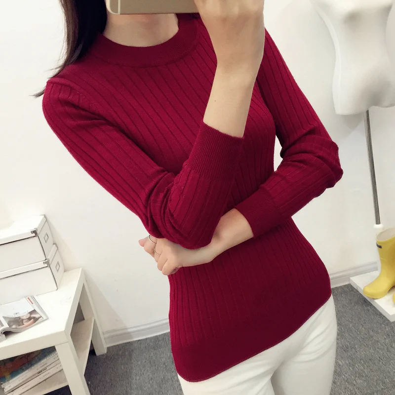 

Fall short jacket dress shirt sleeved turtleneck sweater thickened half female Pullover Jacket winter