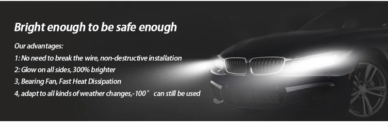 Aslent S2 H4 светодиодный H7 H11 H1 фар автомобиля H8 9005 HB3 9006 HB4 9004 9007 H3 лампа COB автоматическое Противотуманные фары 6000 К 72 Вт 8000lm 12 V