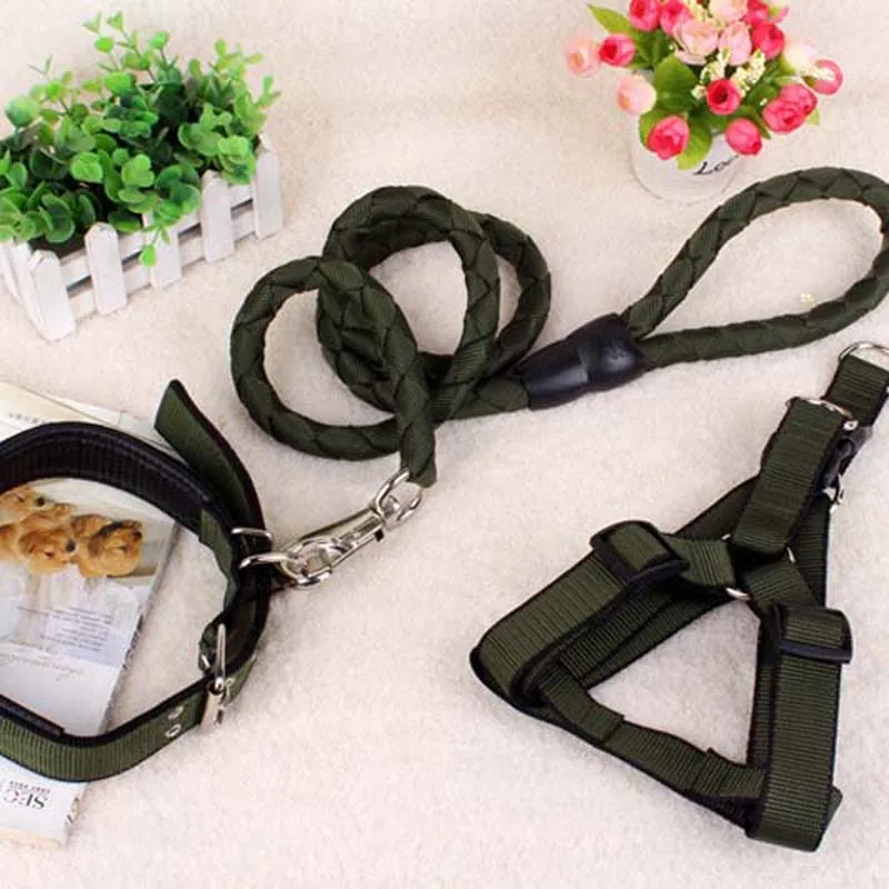 High Quality Puppy Pet Dog Set Accessories Nylon Durable Cat Collar Harness Leash Apparels for Small Chihuahua Dogs 10E | Дом и сад