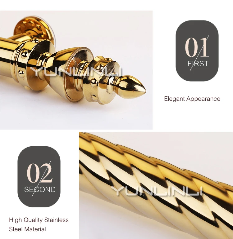 

Modern Luxury Door Handle 600mm/800mm/1000mm Thick Titanium Thread KTV Door Glass Door Handle WM-8011