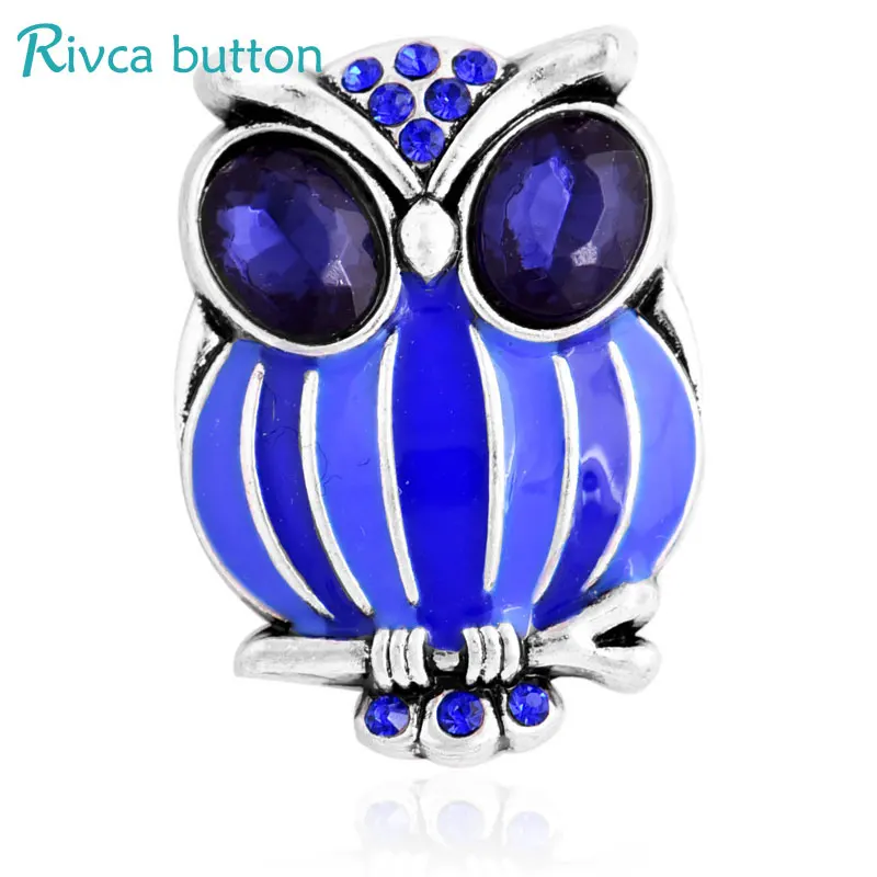 D03441 Rivca Snap Button Jewelry Crystal style 18mm Bracelets Men Colorful Rhinestone Charm For Women | Украшения и аксессуары