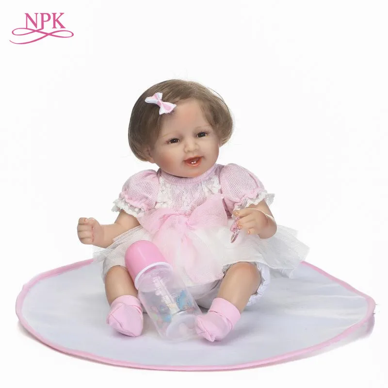 NPK 2018 новый дизайн 18 дюймов 40 см Реалистичная Кукла Reborn premmie детские игрушки для
