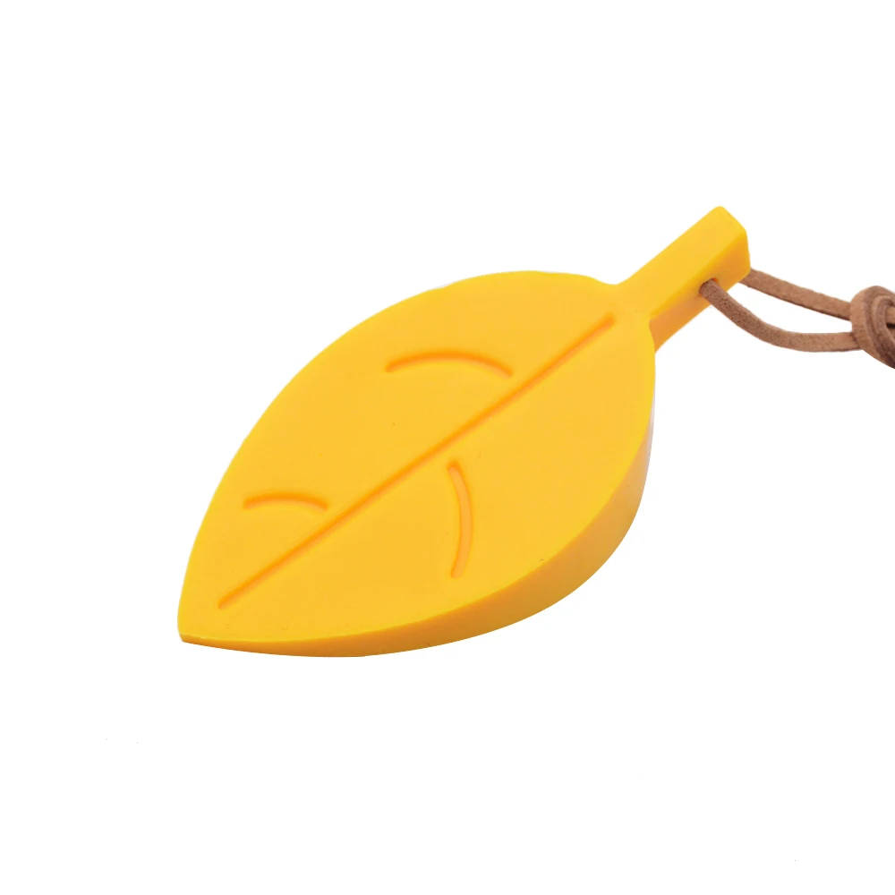 Yellow Домашний декор, безопасная карточка, висячая дверная пробка, силиконовый дверной стоп, Детская безопасность, 1 шт., домашние улучшения, милый мультяшный лист, стиль - Цвет: Yellow