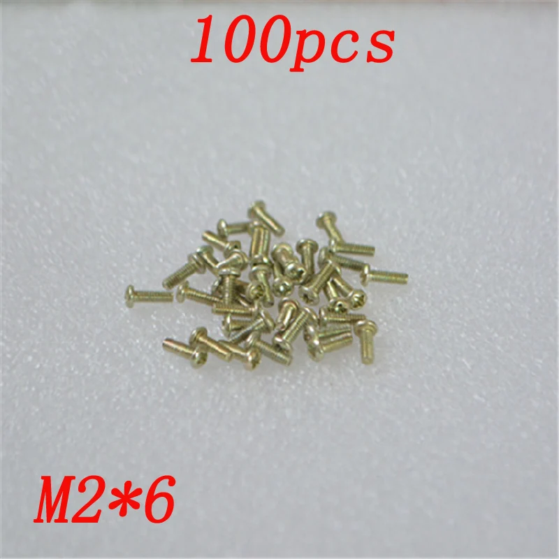 100 шт. M2 * 6 DIY Мини Винт микро потайная головка винты плоская винт Fastenter для RC модели