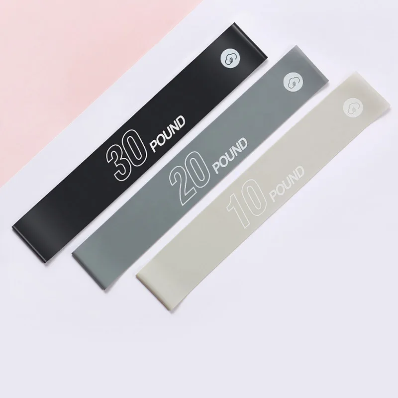 3 Pcs Gray Suit Xiaomi Yunmai хип-кольцо с глубоким приседанием эластичная лента для занятий спортом фитнесом Резиновая лента для тренировок йоги пилатеса - Цвет: 3 Pcs Gray Suit