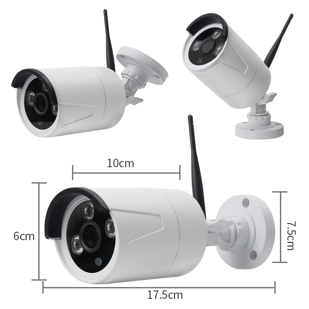 LOOSAFE камера наблюдения система NVR IP WIFI CCTV Kamera комплект 4CH 720P HD Беспроводной P2P ИК