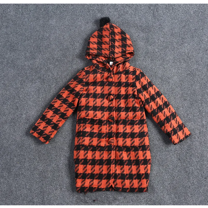2018 Брендовая верхняя одежда в клетку для девочек сезон осень весна детский плащ