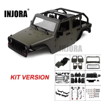 injora unassembled kit 313mm wheelbase convertible open car body shell for 110 rc crawler axial scx10 90046 jeep wrangler