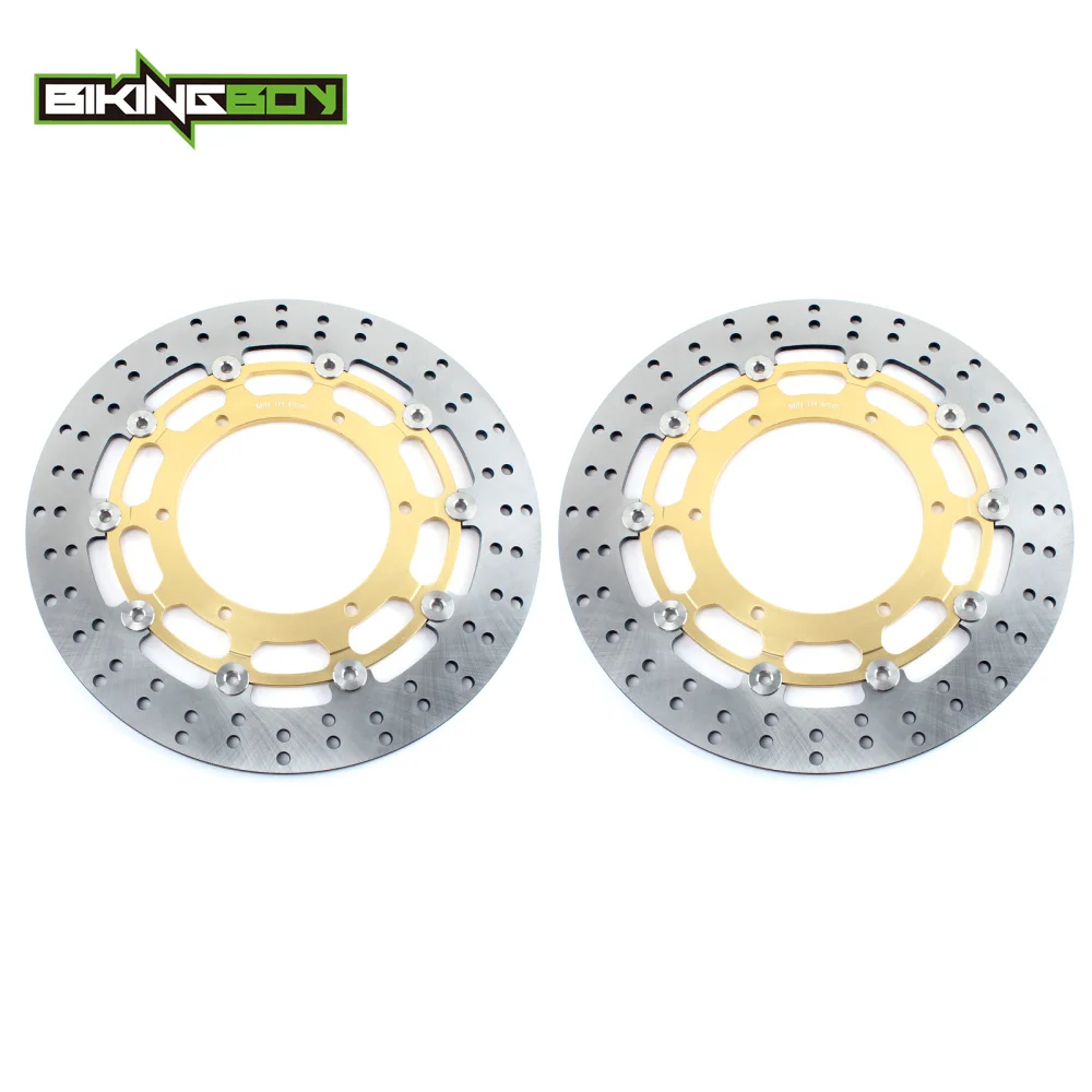 BIKINGBOY передние тормозные диски роторы для Yamaha XVS 950 V-Star/Tourer 09 10 11 12 13 14 XVS950 полночная
