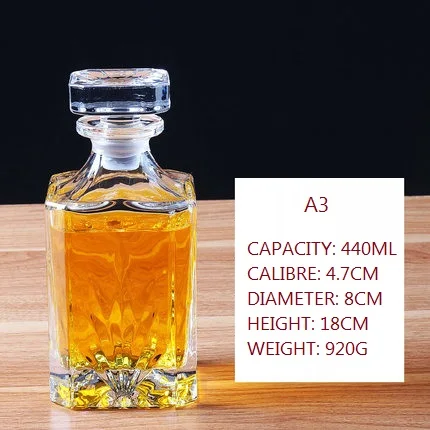 A3 ULKNN шлем Диаманте Chumbo-Alta Capacidade livre графин для виски XO Коктейльная водка бутылка вино пиво контейнеры стекло - Color: A3