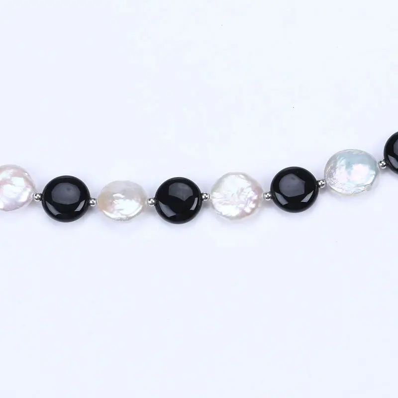 Деликатное 12 мм плоское круглое женское ожерелье цвета шампанского амаранта