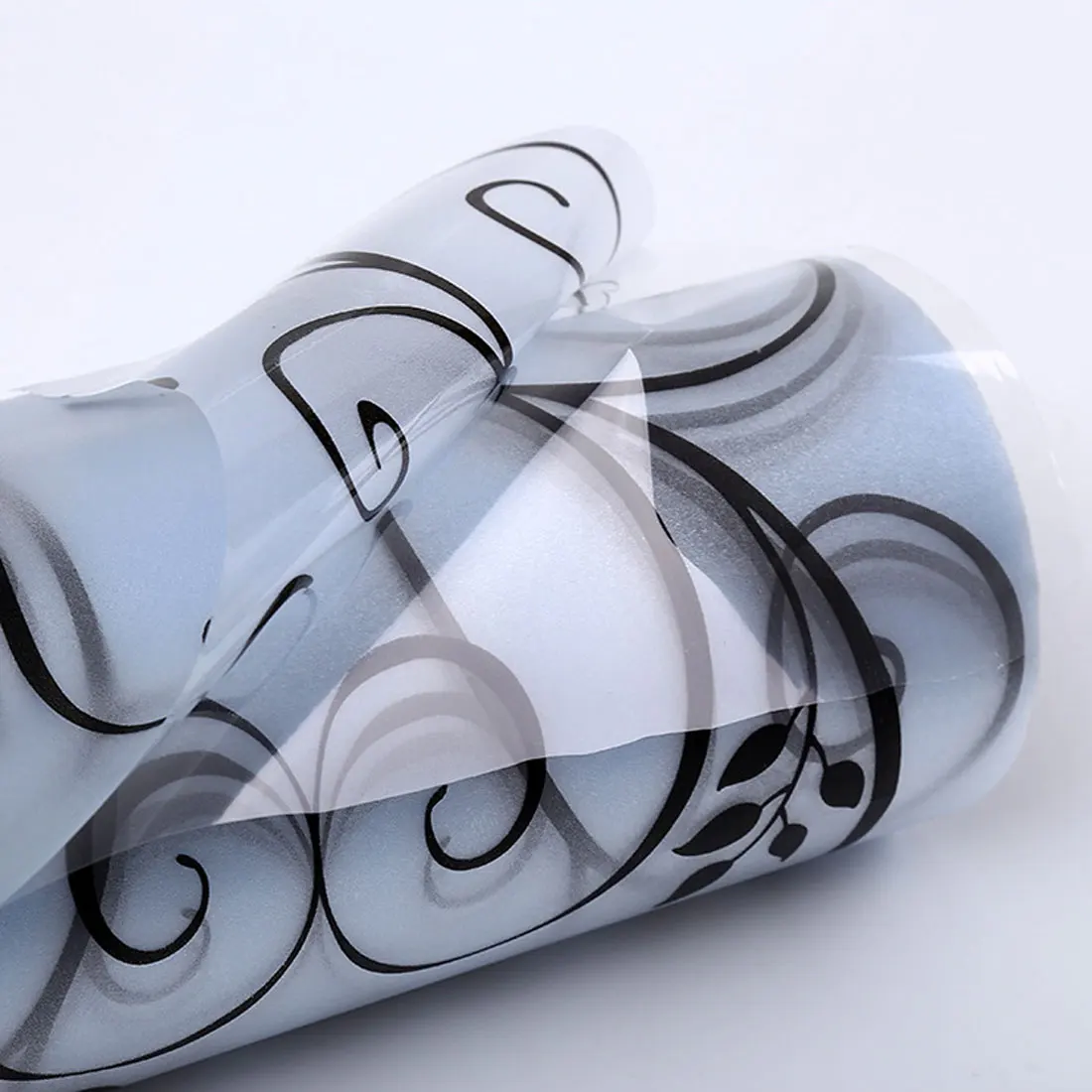 Красивая матовая фотопленка 45x100 см для украшения дома стеклянные наклейки черно