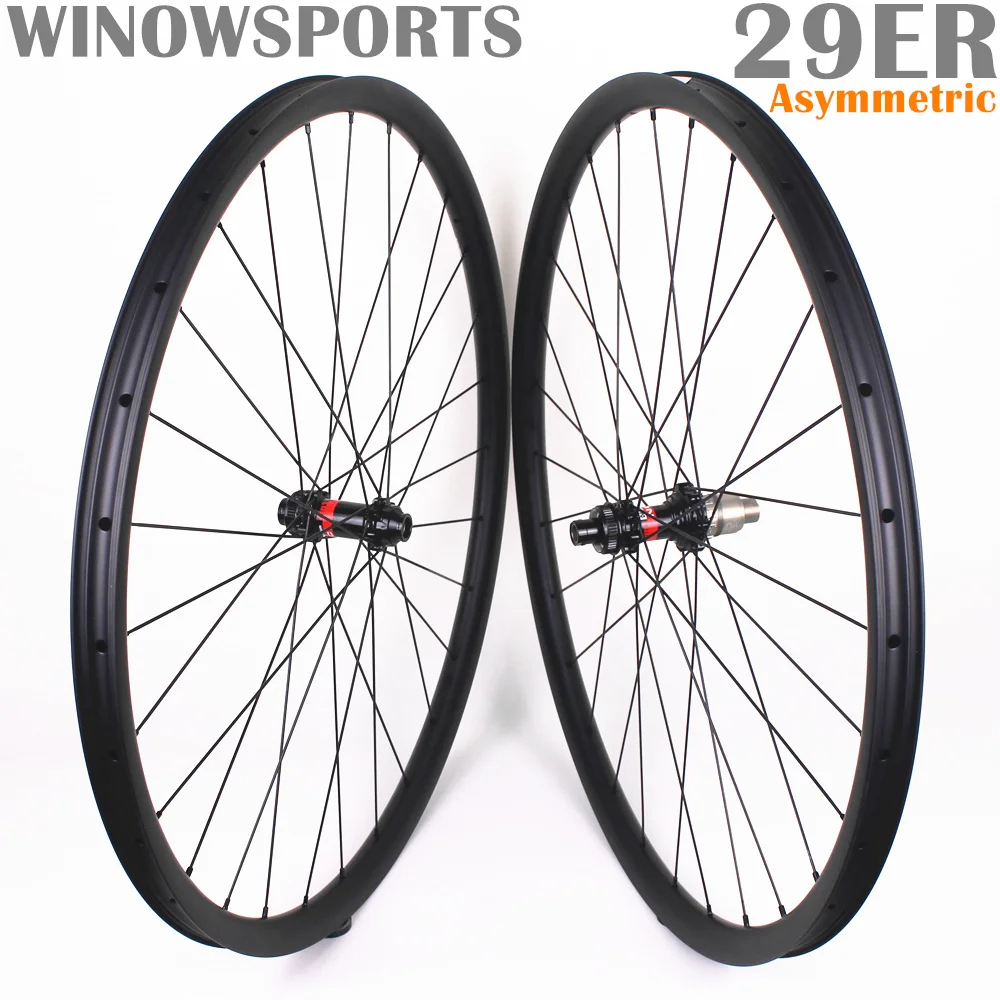 Winowsports ассиметричные MTB 29er Углеродные колеса высокого класса XC mtb 29 дюймов