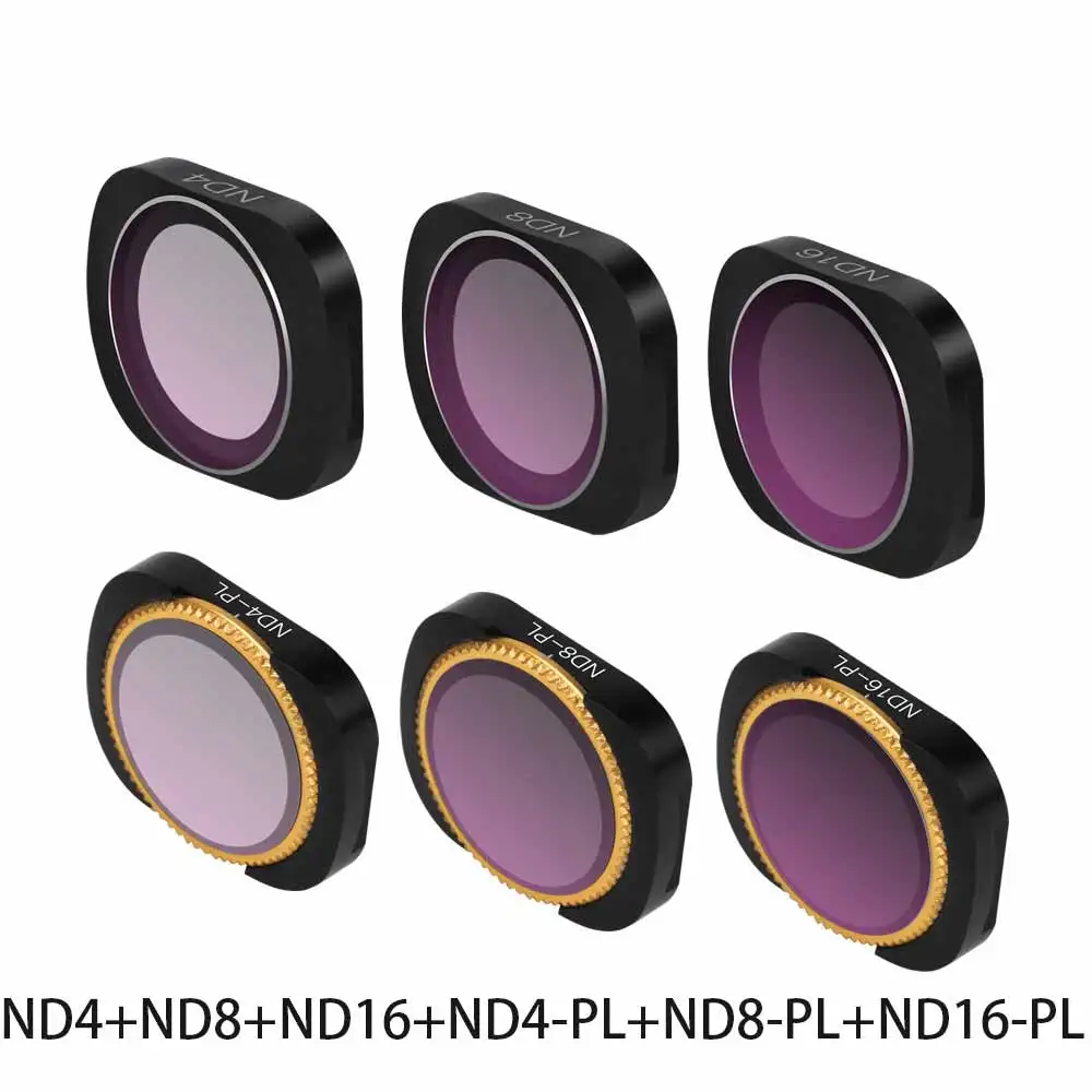 Синий Sunnylife MCUV CPL NDPL ND64-PL ND32-PL ND4 ND8 фильтр для объектива камеры комплект для DJI OSMO Карманный карданный аксессуары - Цвет: Синий