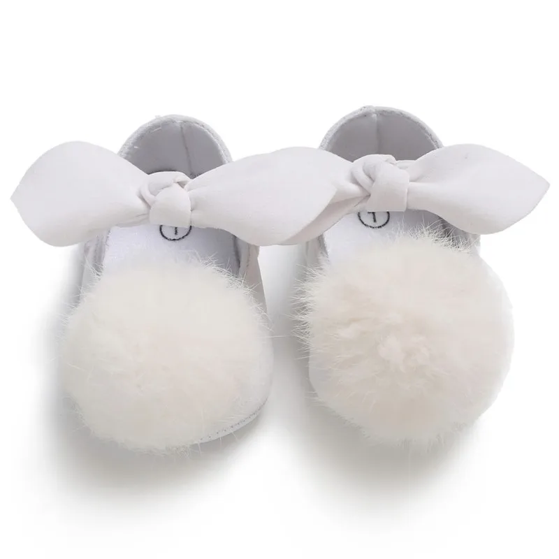 

Baby Shoes Fashion Hair Ball Bow Baby Girl Shoes Newborn Cotton First Walkers Hair Ball Cute Princess Shoes Autumn