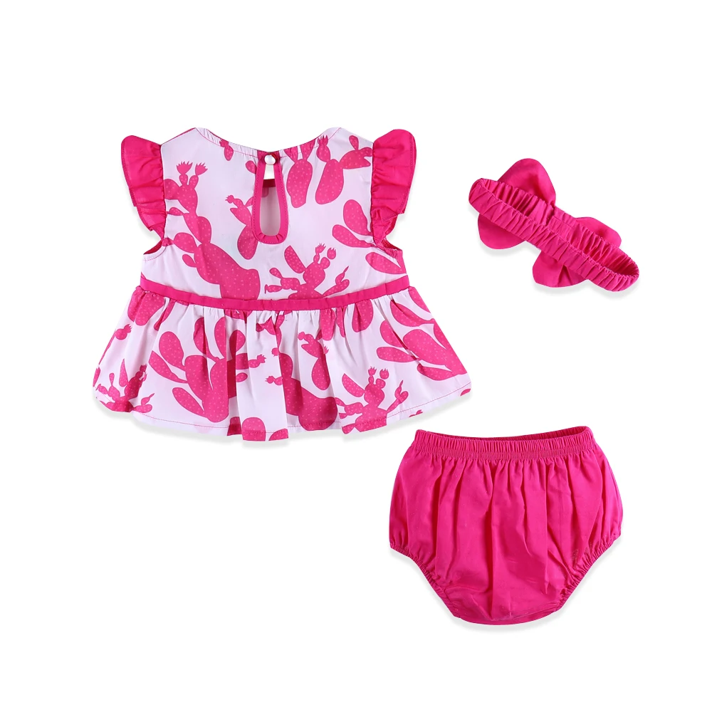 Комплекты из 3 предметов одежда для малышей Одежда девочек милые PrintedGirl верх +