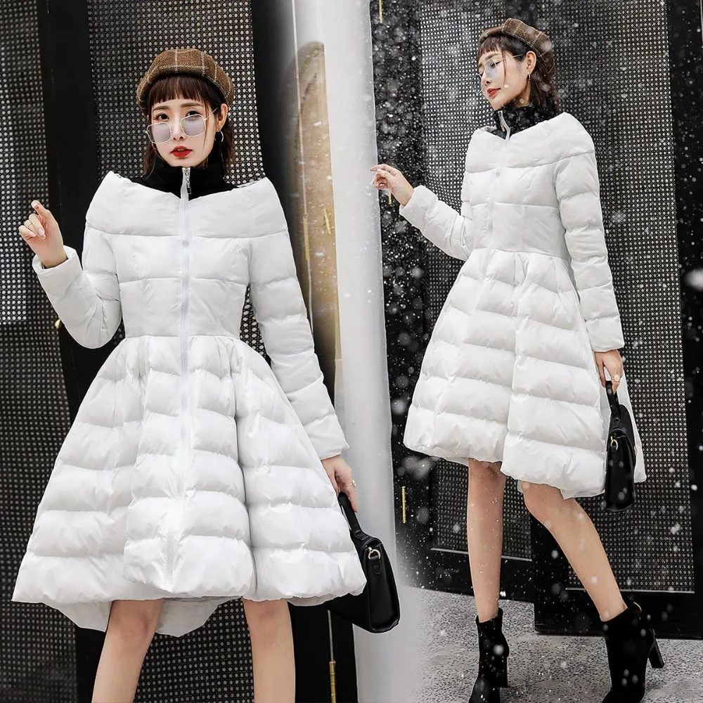 Новинка 2019 Женская длинная куртка в стиле Паркер большого размера модное