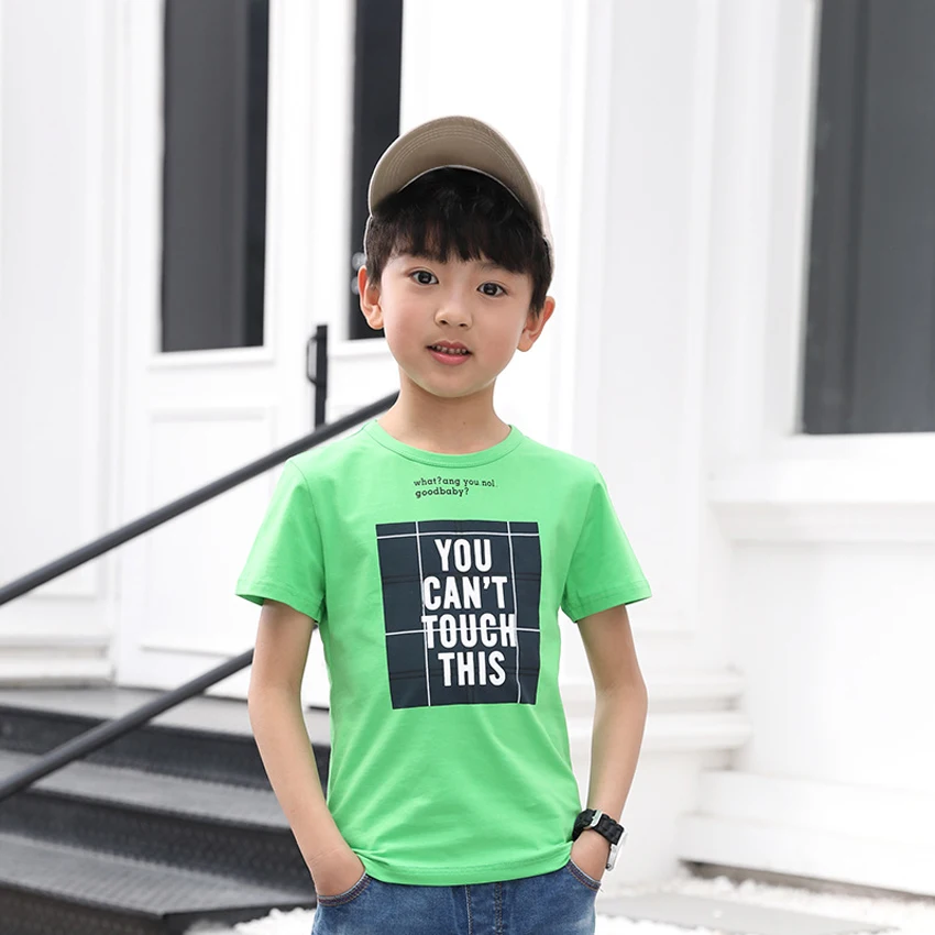 Новинка 2019 года летняя футболка для мальчиков повседневная детская одежда