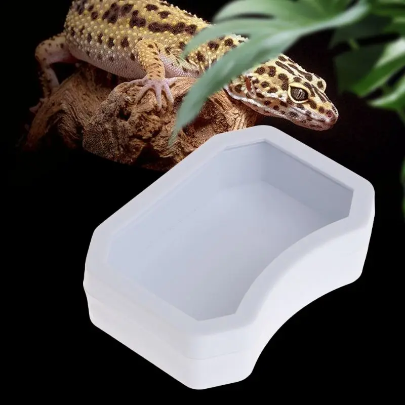 

Reptile Feeder Water Food Feeding Plastic Bowl 3 Size Turtle Lizard Snake Basin