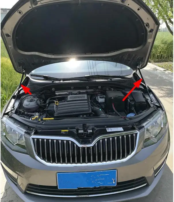 Две стороны авто капота газовые стойки шок Лифт поддерживает для Skoda Octavia a7 2015 2016