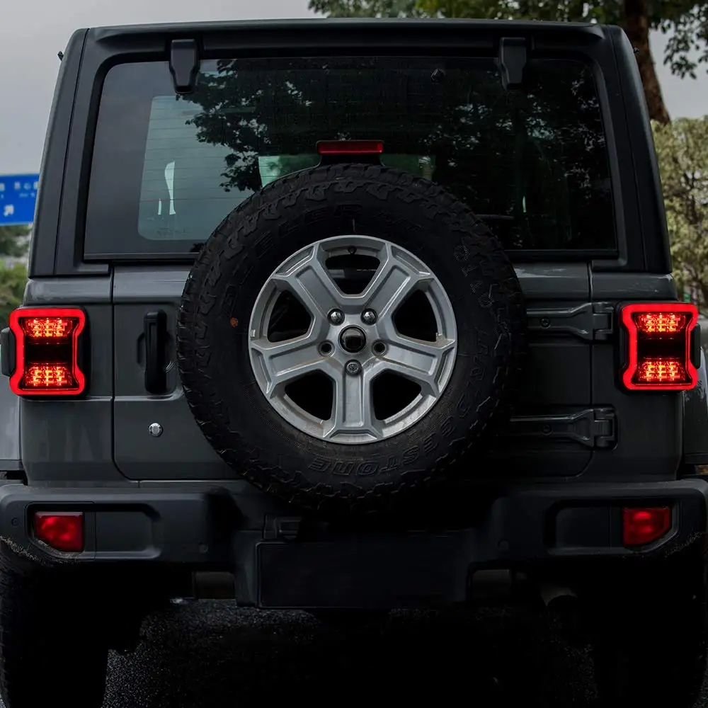 Для Jeep JL аксессуары Копченый светодиодный задний фонарь светильник s для Wrangler JLU