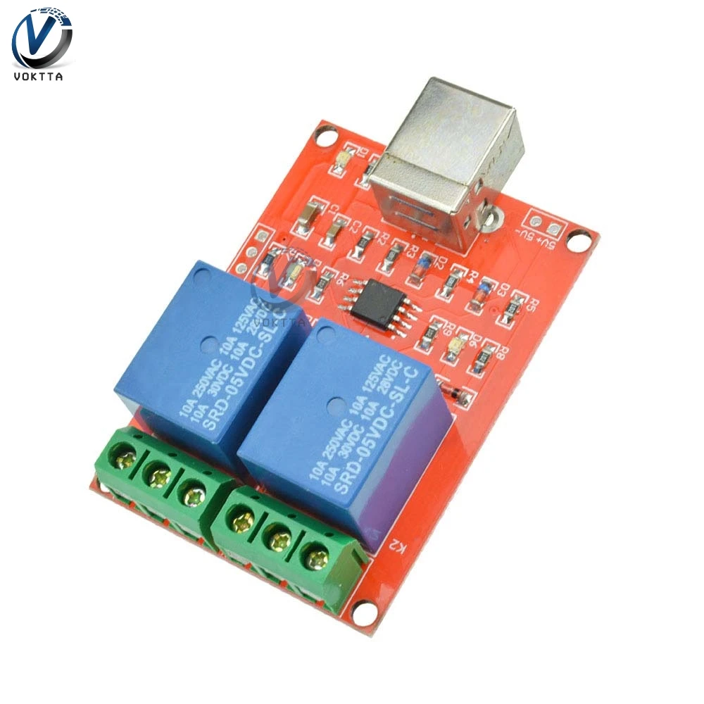 5 В реле USB 2 канальный программируемый для платы управления компьютером|Реле| |
