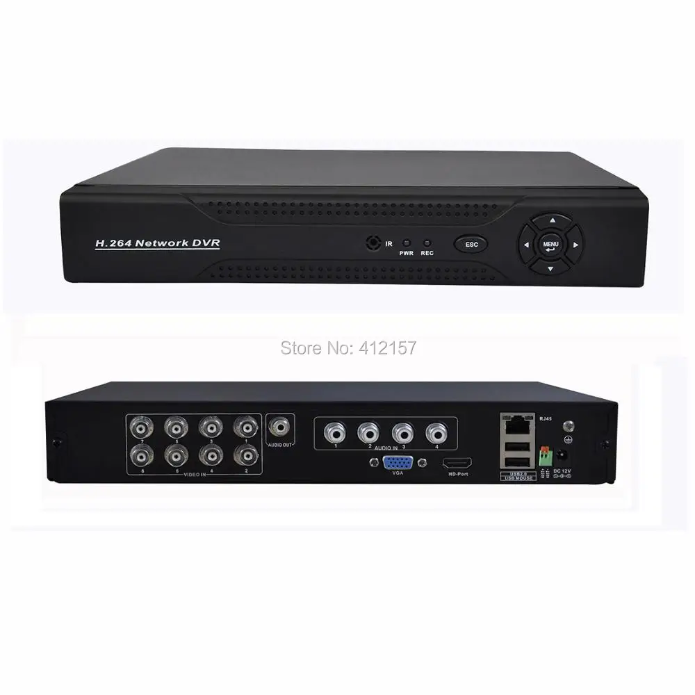 CCTV 8ch HDMI 3 в 1 Hybrid DVR HVR 6 шт. 720 P 1200tvl 1.0mp 6ch безопасности камера Системы ИК дома Цвет