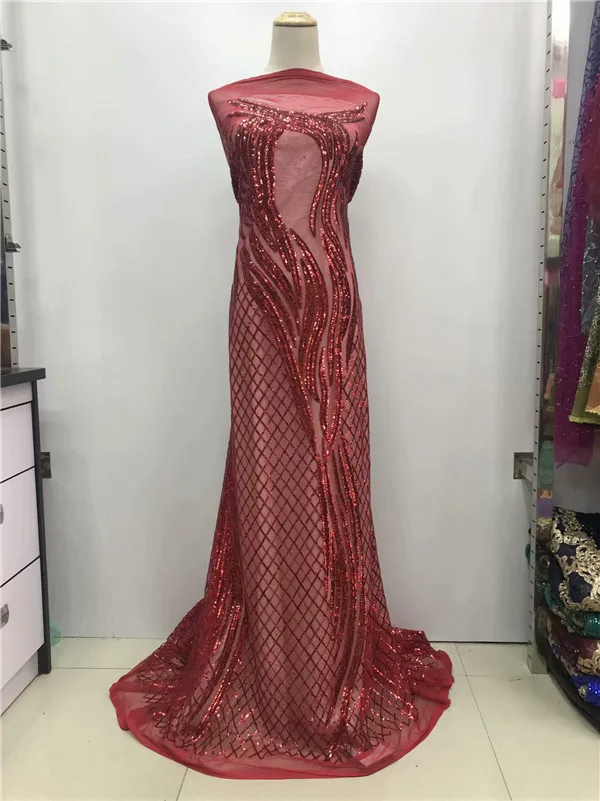 African White Sequins Net Lace Fabric 2019 Style Nigeria Sequined Swiss Mesh Tulle For Women Party Wedding Dress Fabrics | Дом и сад
