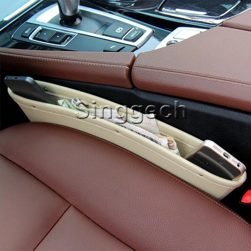 Карманный ящик с разрезом для сиденья автомобиля Volvo XC90 XC60 S90 S60 V70 S40 V40 V60 Kia Rio K2 Ceed