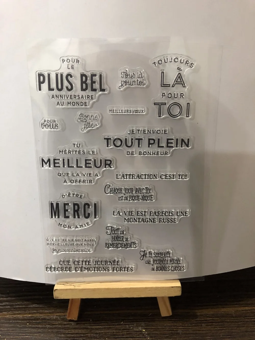 Французский прозрачный силиконовый штамп печать DIY Скрапбукинг Фотоальбом