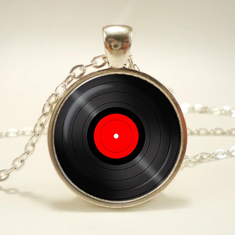 &quotПодвеска с виниловой пластиной. Граммофонное колье. Виниловые альбомы ретро