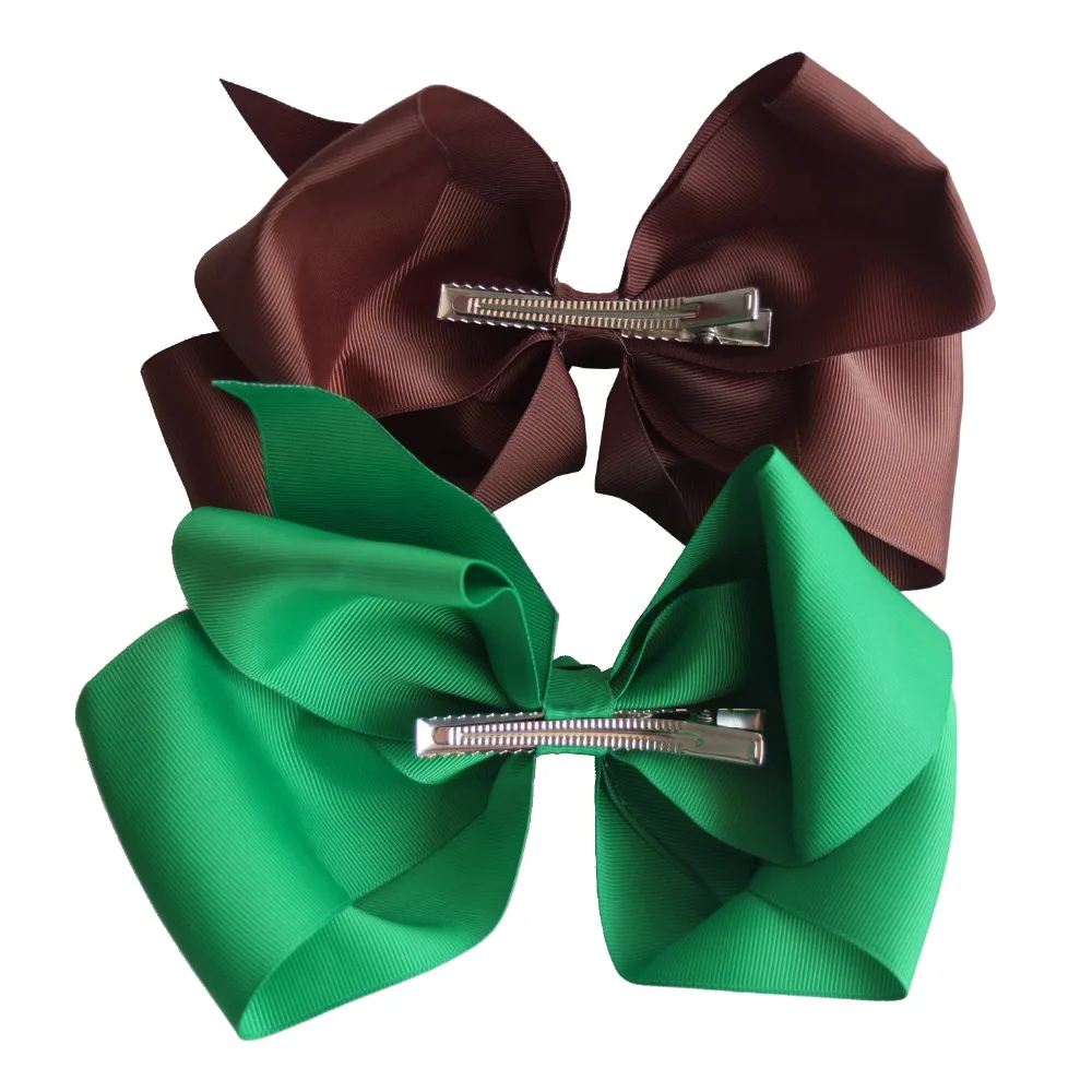 Wholesale 40 pcs 8 inch Super Large Hair bow Clips Girls/Women Hairbow Hair clips Hairpins Party Decoration bow Accessories