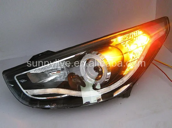 Налобный фонарь Tucson IX35 для HYUNDAI V1|angel eyes|ix35 ledled angel eyes |