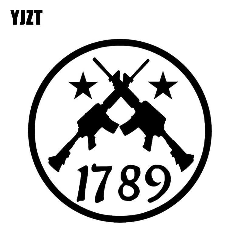 YJZT 14 9*14 9 см таинственный 1789 пистолет интересный автомобильный стикер виниловое