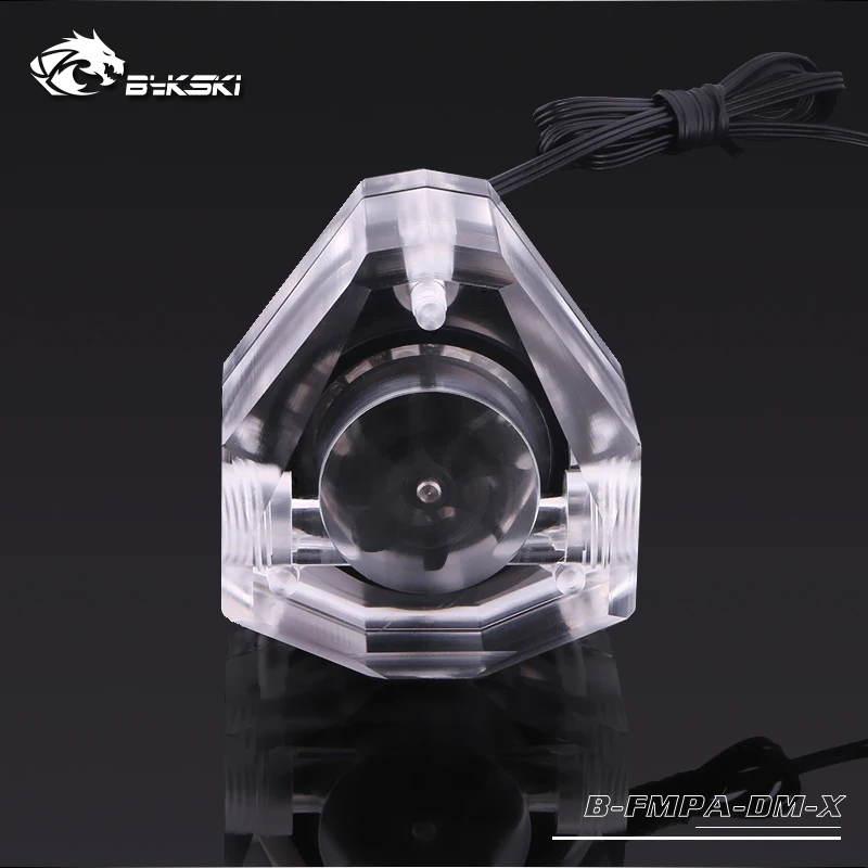 Bykski B FMPA DM X Акриловые Алмазные измерители расхода воды G1/4 5v 3pin RGB Освещение
