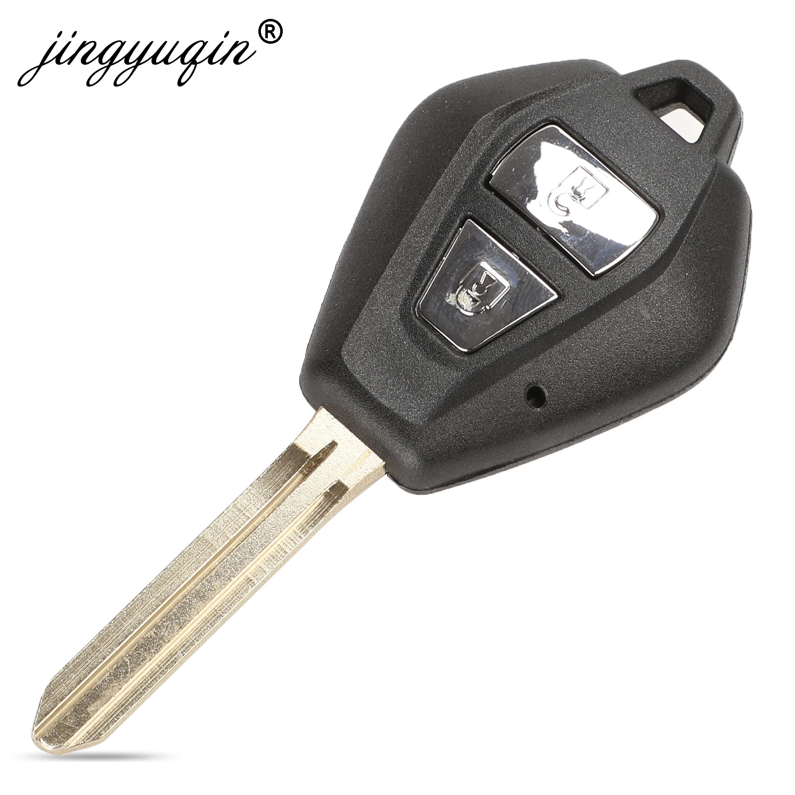 Jingyuqin TOY43 пульт дистанционного ключа оболочки Fob чехол подходит для Isuzu D-Max 2 кнопки uncut пустой ключ крышка Замена