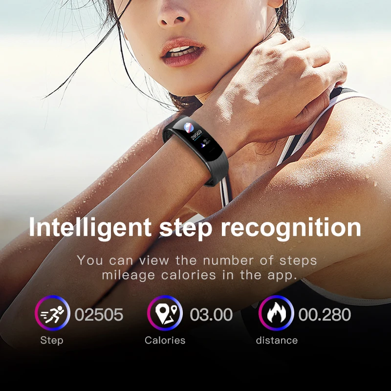 Смарт-часы Wearpai C5 для женщин монитор сердечного ритма фитнес-трекер