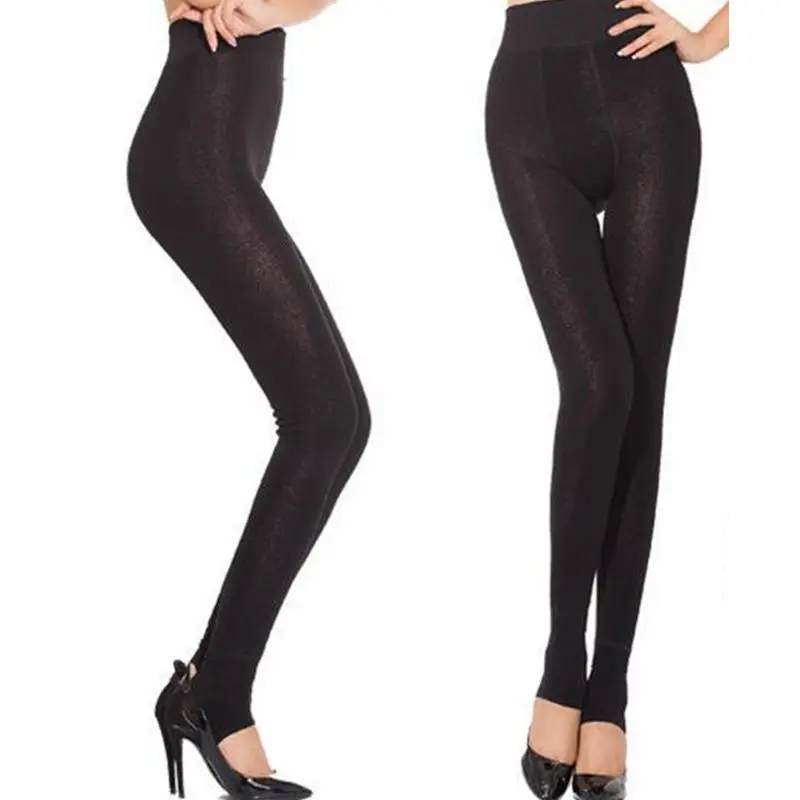 Модная распродажа Для женщин Леггинсы для однотонные толстые велюр с длинным