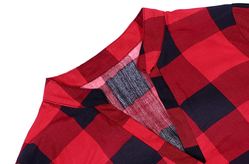 Клетчатая блузка рубашка размера плюс XXXXL 5XL красный черный цвет модная брендовая