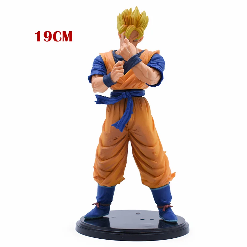 NO BOX 15-21 см Dragon Ball Z Goku Vegeta фигурка Супер Saiyan Son Gokou ПВХ Коллекционная модель игрушки для рождественского подарка с коробкой - Цвет: NO BOX