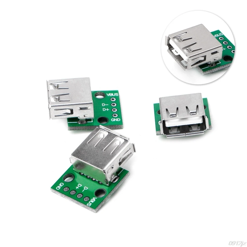 10 шт. розетка USB 2 0 для адаптера DIP 4P 54 мм | Обустройство дома