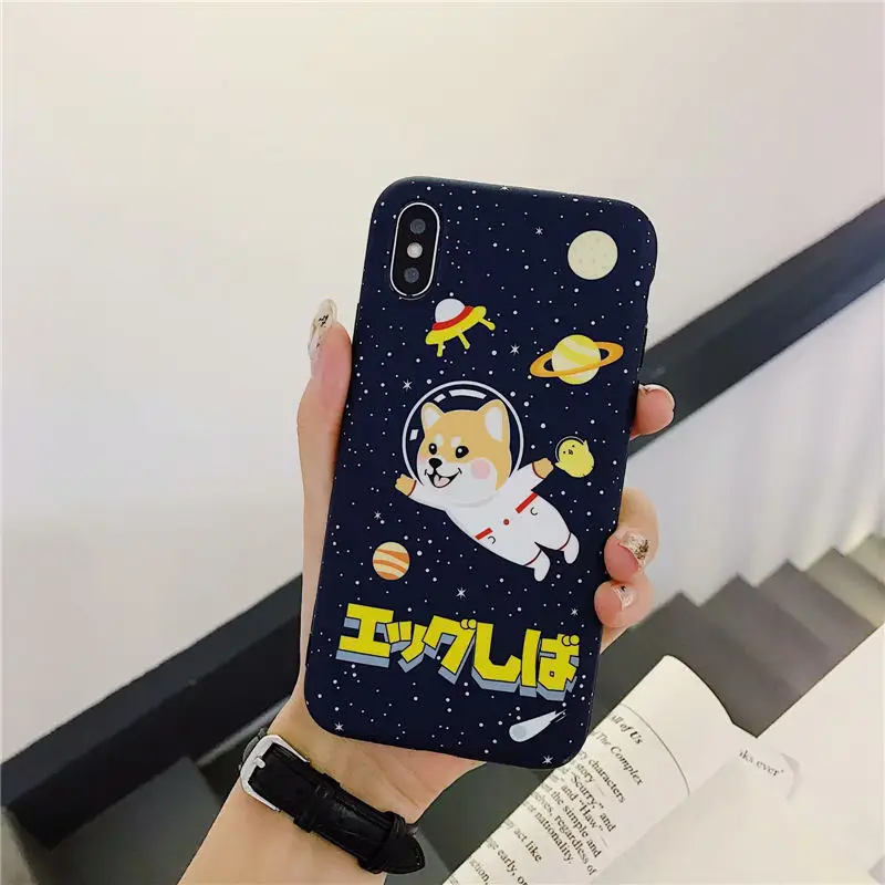 Kawaii японский Шиба ину собака Телефон чехол для Apple iPhone XR XS X 6 6S 7 8 Plus IMD пространство