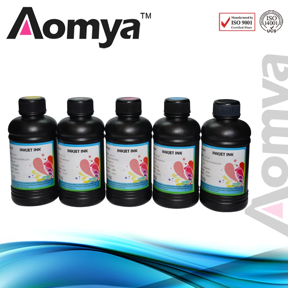 - Aomya 5x250  BK/C/M/Y/ /- LED/- Epson DX5 DX6 DX7 PrinterHead  -