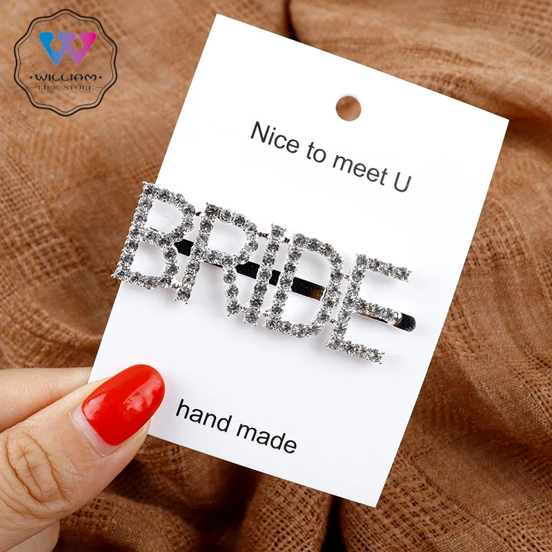 1 шт. Роскошная блестящая заколка для волос со стразами невесты Свадебная