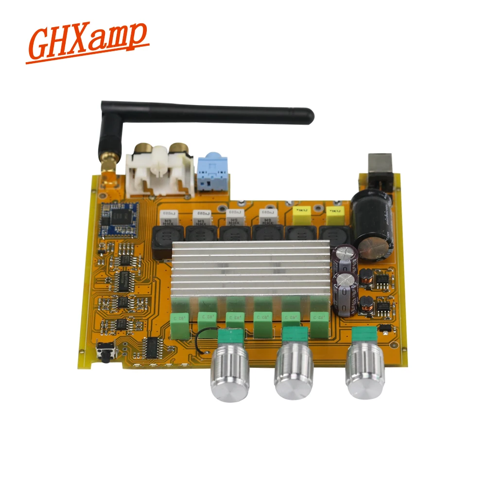 GHXAMP TPA3116 2 1 Bluetooth Плата усилителя AUX CSR8635 4 0 HIFI Цифровой усилитель высокой мощности