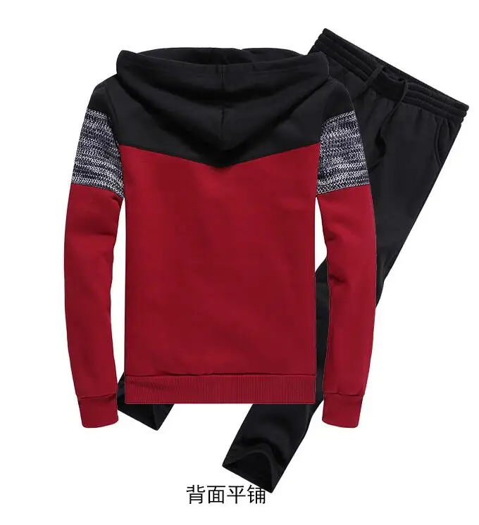 

RLYAEIZ Tracksuit Womens 2 Piece Set 2017 Autumn Fashion Patchwork Hooded Hoodies + Pants Female Casual Sporting Suits XS-XXXL