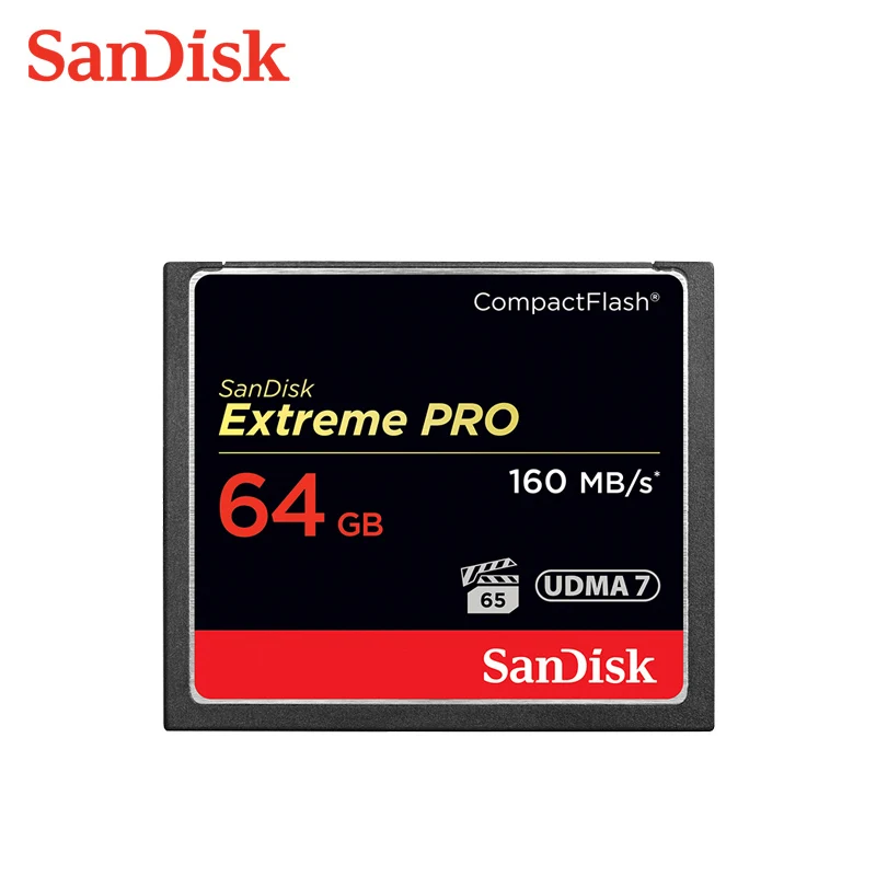 SD-C-03-64G Карта памяти SanDisk, 16 ГБ, cf-карта extreme PRO, 32 ГБ, высокая скорость, 64 ГБ, компактная флеш-карта для DSLR и HD видеокамеры, 128 ГБ - Емкость: SD-C-03-64G
