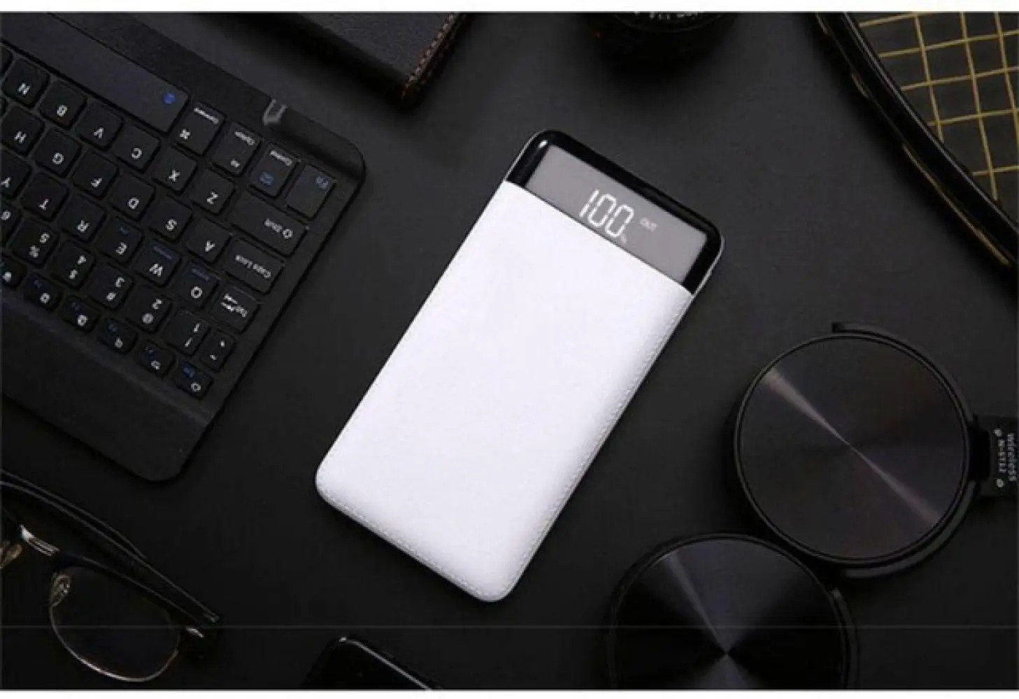 20000 мАч Внешний аккумулятор DualUSB порты lcd портативное зарядное устройство с