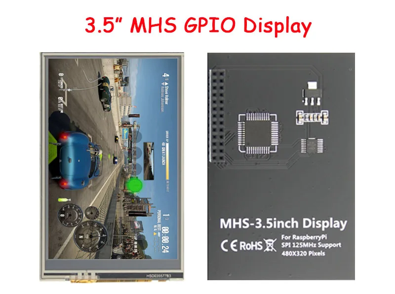 3,2/3,5/4,0 дюйма MHS TFT GPIO ЖК-дисплей модуль Экран Дисплей с сенсорным Панель Поддержка 125 МГц SPI вход для Raspberry Pi