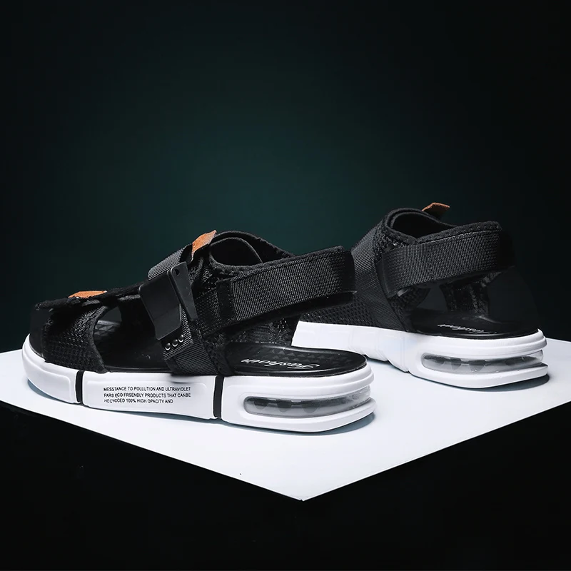 Модные мужские пляжные и уличные сандалии коллекция 2018 года Летняя обувь римская